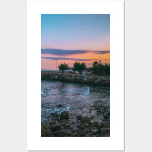 Summer Sunset Relax Yoga Beach Meditation Posters and Art